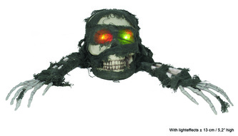Halloween lebka s rukama