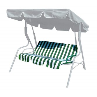 HAPPY GREEN Polstr na houpačku, zelený pruh