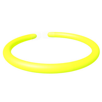 Svítící tyčinky, náramek, 100 ks, 20 cm, žluté