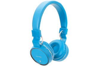 AV:link PBH-10 bezdrátová Bluetooth SD sluchátka, modrá