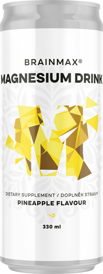 BrainMax Magnesium drink 375 mg, hořčík, 330 ml