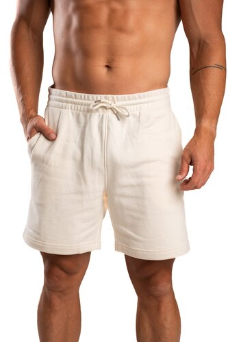 BrainMax unisex béžové kraťasy, BIO bavlna