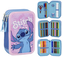 Trojité školní pouzdro na tužky Disney|Lilo & Stitch: Stitch (13 x 20 x 7 cm)