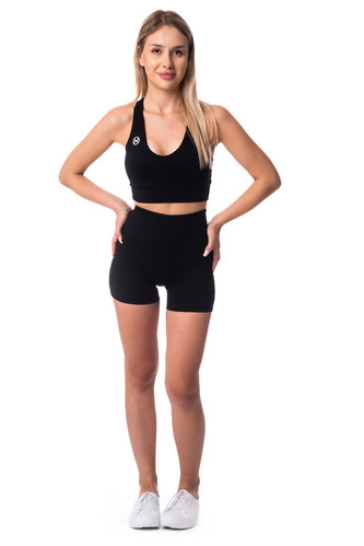 BrainMax dámské kraťasy s vysokým pasem, černé