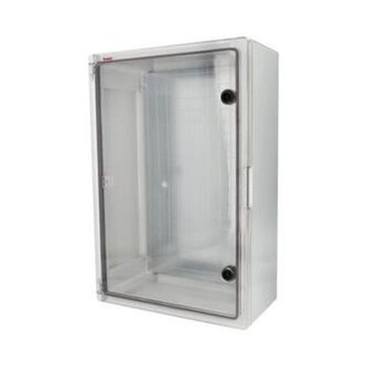 Skříň 39146-T MAGNA IP65, 600x400x200mm, průhledné dveře, součást: montážní deska