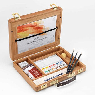 Sada akvarelových barev W&N Bambus 12x1/2pan