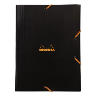Chlopňové desky Rhodia 24x32cm Black