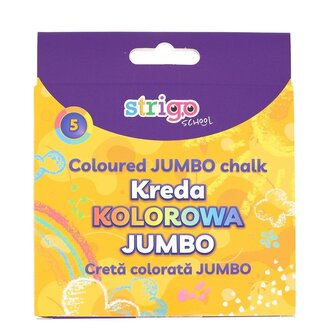 Kreda chodnikowa Jumbo 5 kolorów STRIGO
