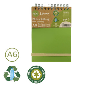 Blok spirála A6 ECO LUMA
