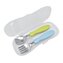 Sztućce z etui kiwi/sky