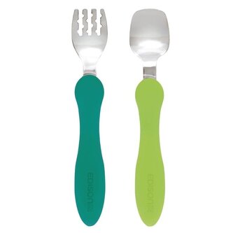 Sztućce mini od 12mc zielone