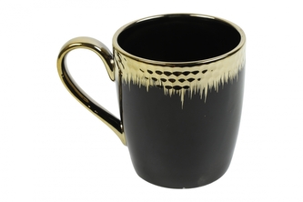 Hrnek Charlotte černý/zlatý