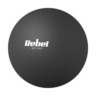 Masážní míč 6,25 cm, REBEL ACTIVE RBA-3057, černý, materiál silikon