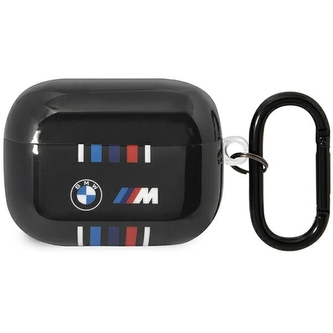 Etui BMW Multiple Colored Lines na AirPods Pro - czarne