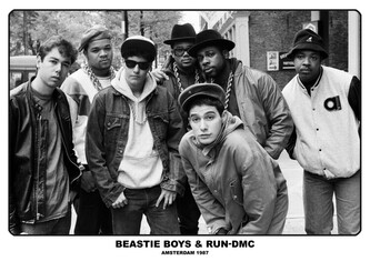 Plakát, Obraz - Beastie Boys / Run Dmc - Amsterdam 1987, 84 × 59.4 cm
