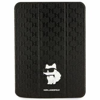 Etui Karl Lagerfeld Saffiano Monogram Choupette na iPad 10.9" - czarne