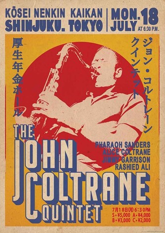 Plakát, Obraz - John Coltrane Quintet - Tokyo, 59.4 × 84 cm
