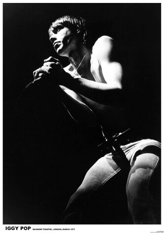 Plakát, Obraz - IGGY Pop - London 1977, 59.4 × 84 cm