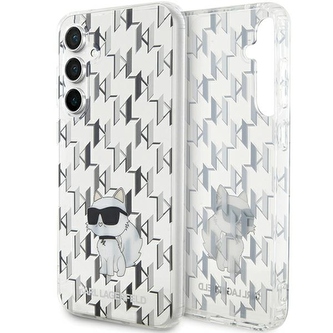 Etui Karl Lagerfeld Monogram Choupette na Samsung Galaxy S23 FE - przezroczyste