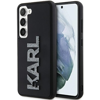 Etui Karl Lagerfeld 3D Rubber Glitter Logo na Samsung Galaxy S23+ - czarne