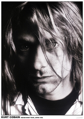 Plakát, Obraz - Kurt Cobain - Japan 1992, 59.4 × 84.1 cm