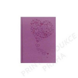 Diář 2017 Crazy - Love růžový