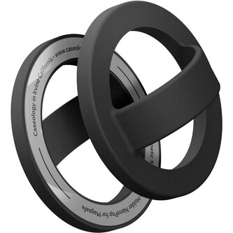 Spigen Caseology Nano Pop MagSafe Silicone Holder, black sesame