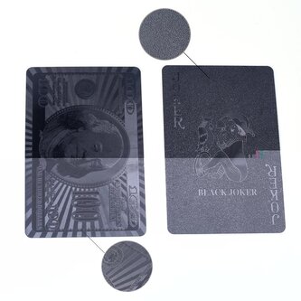 Luxusní hrací karty 54 ks - černé