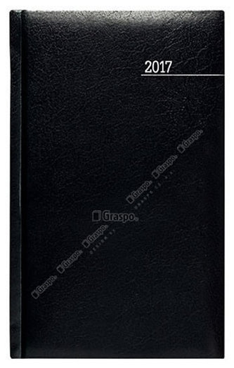 Diář 2017 - Kronos černý týdenní kapesní