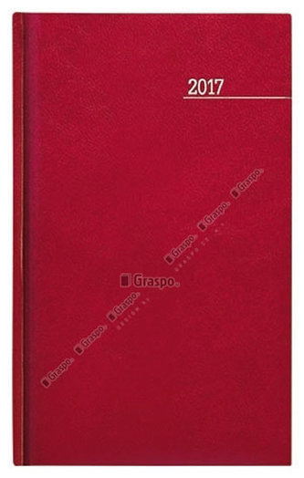 Diář 2017 - Kronos červený týdenní kapesní