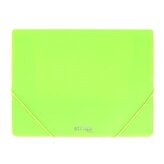 Teczka z gumką A4 PP neon zielona STRIGO