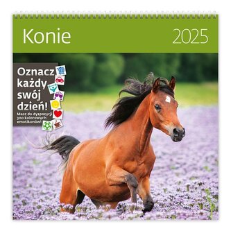 Kalendarz 2025 ścienny 30x30cm Konie HELMA Kalendarz 2025 ścienny 30x30cm Konie HELMA