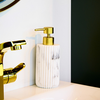 Dávkovač   MARBA | mramorovaný | 6,5x6,5x18,5 cm | 897400 Homla