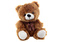 Plyš Medvěd hnědý  25 cm mašle