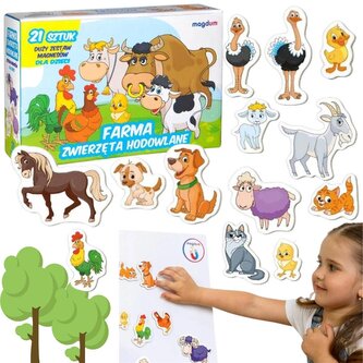 Magnesy zwierzęta 21szt Magnesy zwierzęta 21szt
