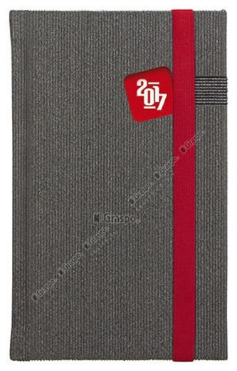 Diář 2017 - Mambo červený týdenní kapesní