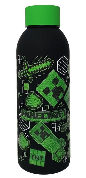 Nerezová láhev na pití Minecraft: Creeper (objem 500 ml)