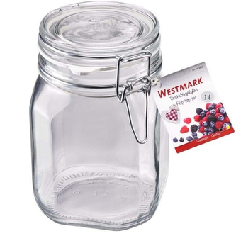WESTMARK Sklenice s třmenovým uzávěrem a těsněním, 1000 ml