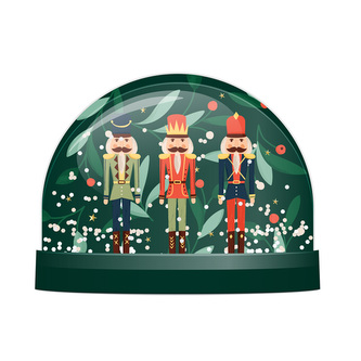 Sněžítko se třpytkami  - vánoční - Louskáček