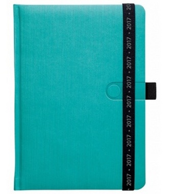 Diář 2017 - Trendy tyrkysový týdenní A5