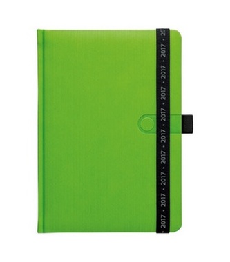 Diář 2017 - Trendy zelený týdenní A5