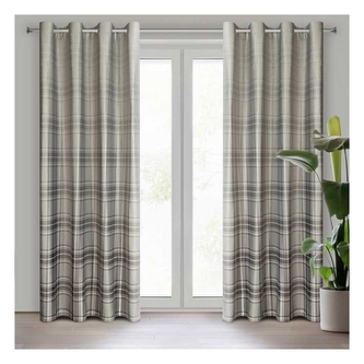 Vánoční dekorační závěs s kroužky HOLIDAY béžová 140x250 cm (cena za 1 kus) MyBestHome