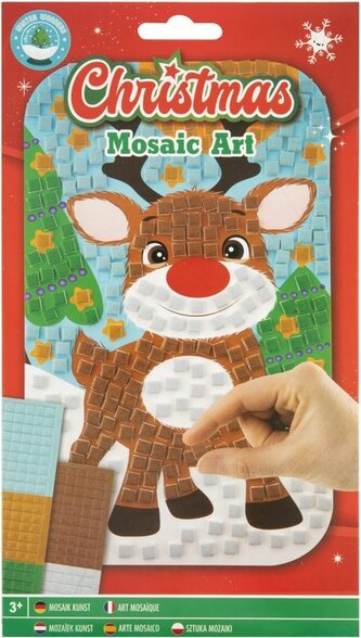 GRAFIX Mozaikový obrázek Vánoce: Sob 14x23cm