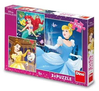 Puzzle 3x55 Veselé princezny Puzzle 3x55 Veselé princezny