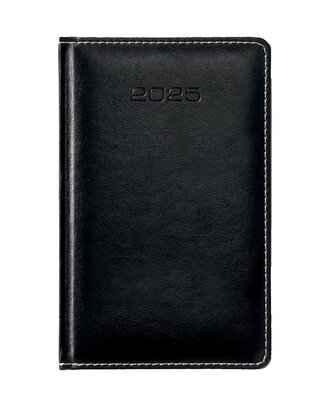 Kalendarz 2025 A6 tyg. czarny