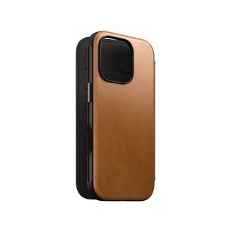 Nomad Modern Leather Folio, english Tan-C - iPhone 16 Pro