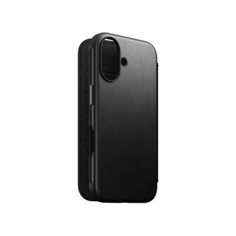 Nomad Modern Leather Folio, black - iPhone 16