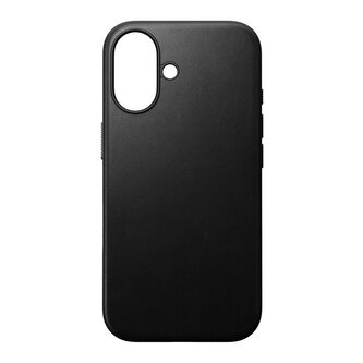 Nomad Modern Leather case, black - iPhone 16