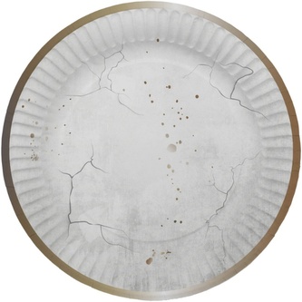 Papírové talíře Creepy Halloween 23 cm - 8 ks