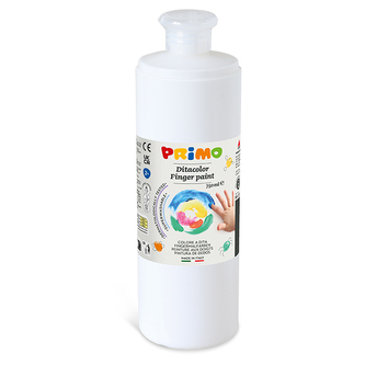Prstová barva PRIMO, 750ml, bílá